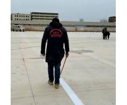 道路划线施工视频